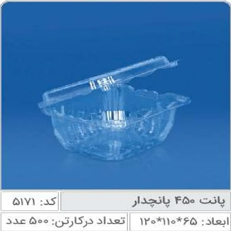 ظرف پانت 450 پانچدار صنایع پلاستیک خوزستان 5171