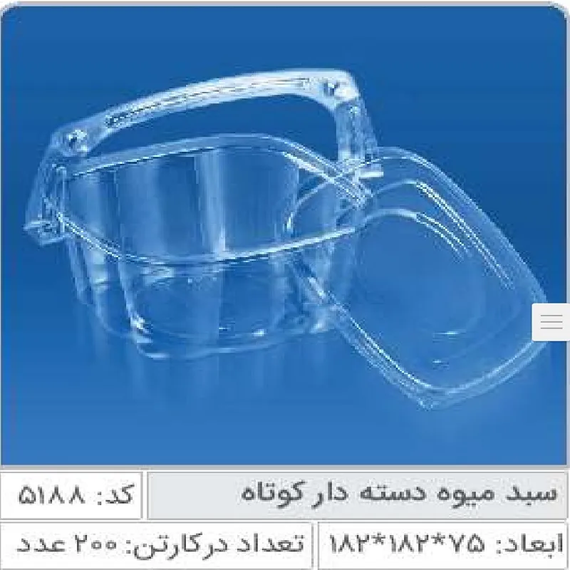سبد میوه دسته دار کوتاه صنایع پلاستیک خوزستان 5188