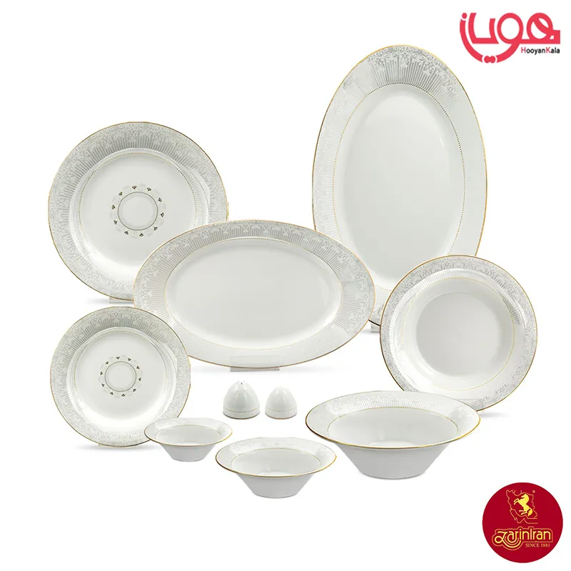 سرویس چینی زرین شهرزاد سینره 6 نفره 35 پارچه